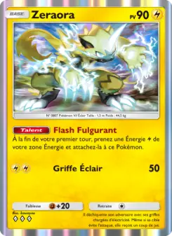 Zeraora — carte 021 de l’extension Crise Interdimensionnelle