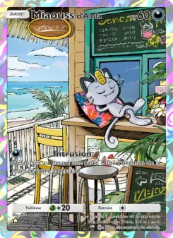 Miaouss d'Alola — carte 073 de l’extension Crise Interdimensionnelle