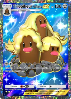 Triopikeur d'Alola-ex — carte 080 de l’extension Crise Interdimensionnelle