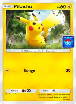 Pikachu — carte 015 de l’extension Promo-A