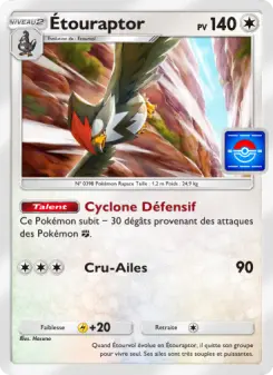 Étouraptor — carte 047 de l’extension Promo-A