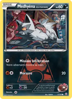 Medhyèna de la Team Magma — carte 17 de l’extension Double Danger