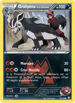 Grahyèna de la Team Magma — carte 19 de l’extension Double Danger