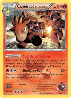 Camérupt de la Team Magma — carte 2 de l’extension Double Danger