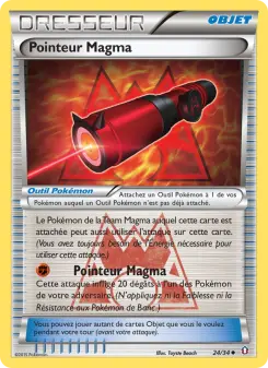 Pointeur Magma — carte 24 de l’extension Double Danger