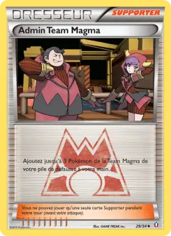 Admin Team Magma — carte 29 de l’extension Double Danger