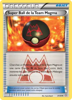 Super Ball de la Team Magma — carte 31 de l’extension Double Danger