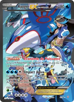 Kyogre-EX de la Team Aqua — carte 6 de l’extension Double Danger
