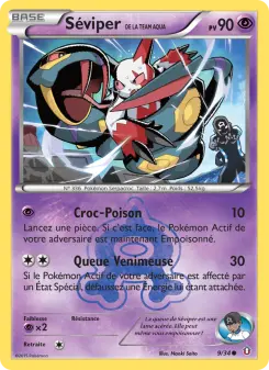 Séviper de la Team Aqua — carte 9 de l’extension Double Danger