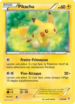 Pikachu — carte 26 de l’extension Générations