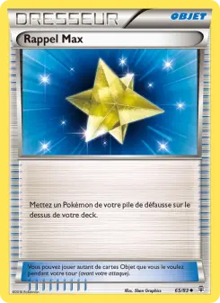 Rappel Max — carte 65 de l’extension Générations