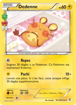 Dedenne — carte RC10 de l’extension Générations