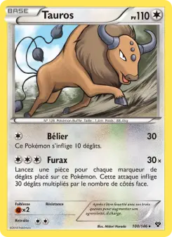 Tauros — carte 100 de l’extension XY