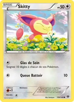 Skitty — carte 104 de l’extension XY