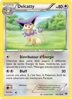 Delcatty — carte 105 de l’extension XY