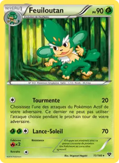 Feuiloutan — carte 11 de l’extension XY
