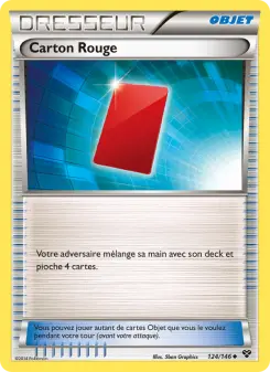 Carton Rouge — carte 124 de l’extension XY