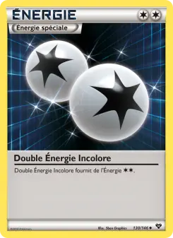 Double Énergie Incolore — carte 130 de l’extension XY