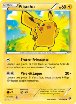 Pikachu — carte 42 de l’extension XY