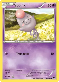 Spoink — carte 49 de l’extension XY