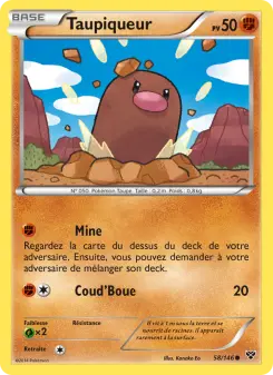 Taupiqueur — carte 58 de l’extension XY