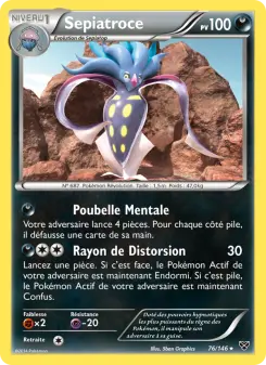 Sepiatroce — carte 76 de l’extension XY