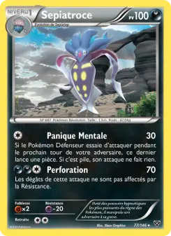 Sepiatroce — carte 77 de l’extension XY