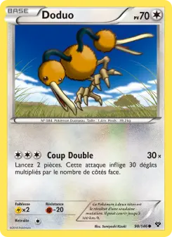 Doduo — carte 98 de l’extension XY