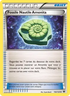 Fossile Nautile Amonita — carte 102 de l’extension Impact des Destins
