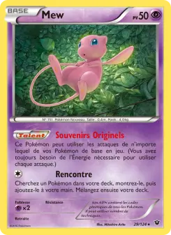 Mew — carte 29 de l’extension Impact des Destins