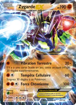 Zygarde EX — carte 54 de l’extension Impact des Destins