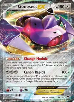 Genesect EX — carte 64 de l’extension Impact des Destins