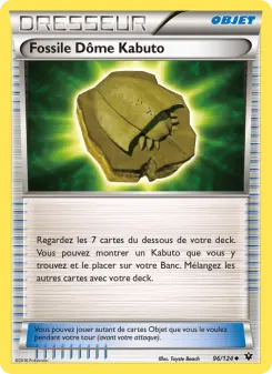 Fossile Dôme Kabuto — carte 96 de l’extension Impact des Destins
