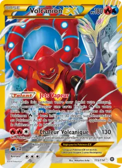 Volcanion EX — carte 115 de l’extension Offensive Vapeur