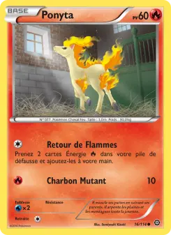 Ponyta — carte 16 de l’extension Offensive Vapeur