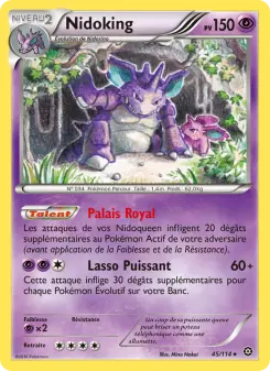 Nidoking — carte 45 de l’extension Offensive Vapeur