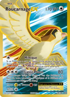 Roucarnage EX — carte 104 de l’extension Évolutions