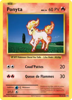 Ponyta — carte 19 de l’extension Évolutions