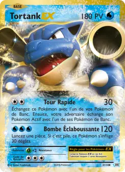 Tortank EX — carte 21 de l’extension Évolutions