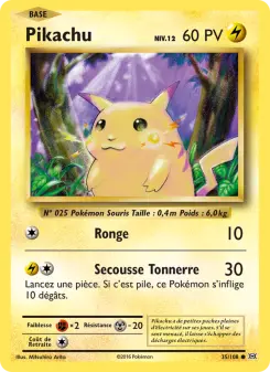 Pikachu — carte 35 de l’extension Évolutions
