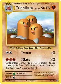 Triopikeur — carte 56 de l’extension Évolutions