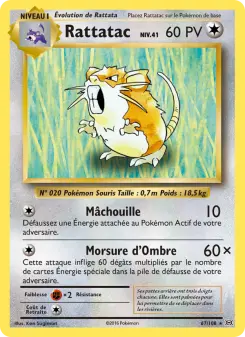 Rattatac — carte 67 de l’extension Évolutions