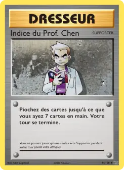 Indice du Prof. Chen — carte 84 de l’extension Évolutions
