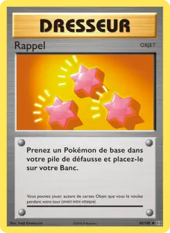 Rappel — carte 85 de l’extension Évolutions