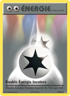 Double Énergie Incolore — carte 90 de l’extension Évolutions