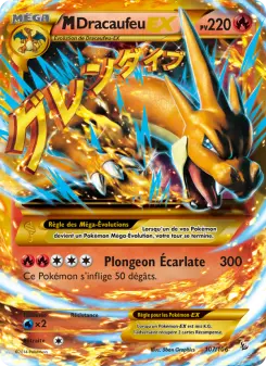 M-Dracaufeu EX — carte 107 de l’extension Étincelles