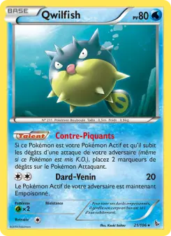 Qwilfish — carte 21 de l’extension Étincelles