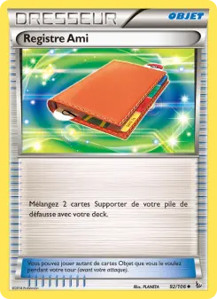 Registre Ami — carte 92 de l’extension Étincelles