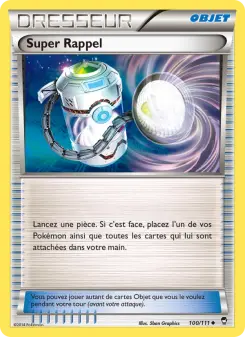 Super Rappel — carte 100 de l’extension Poings Furieux