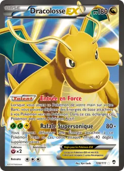 Dracolosse EX — carte 108 de l’extension Poings Furieux